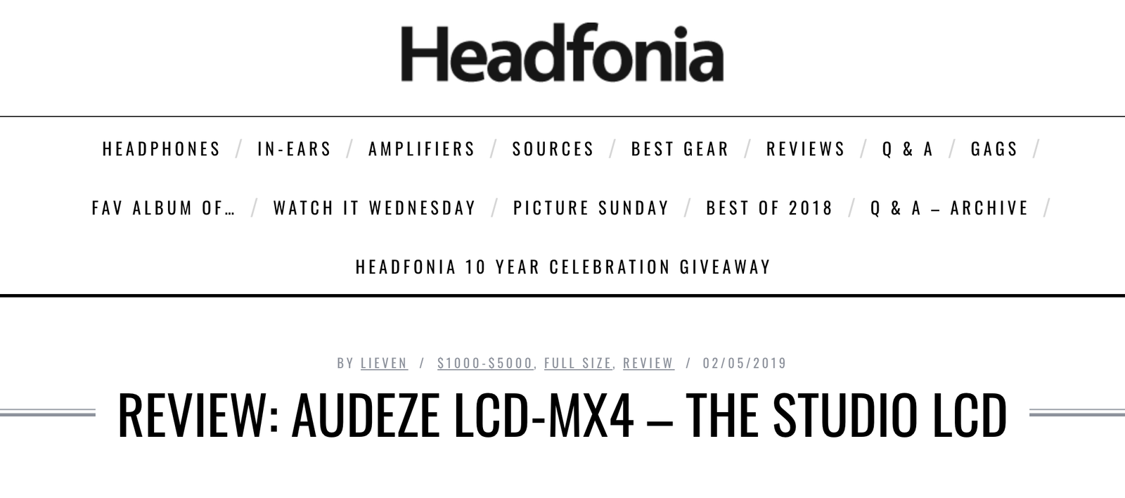 Audeze LCD-MX4 Review — Headfonics
