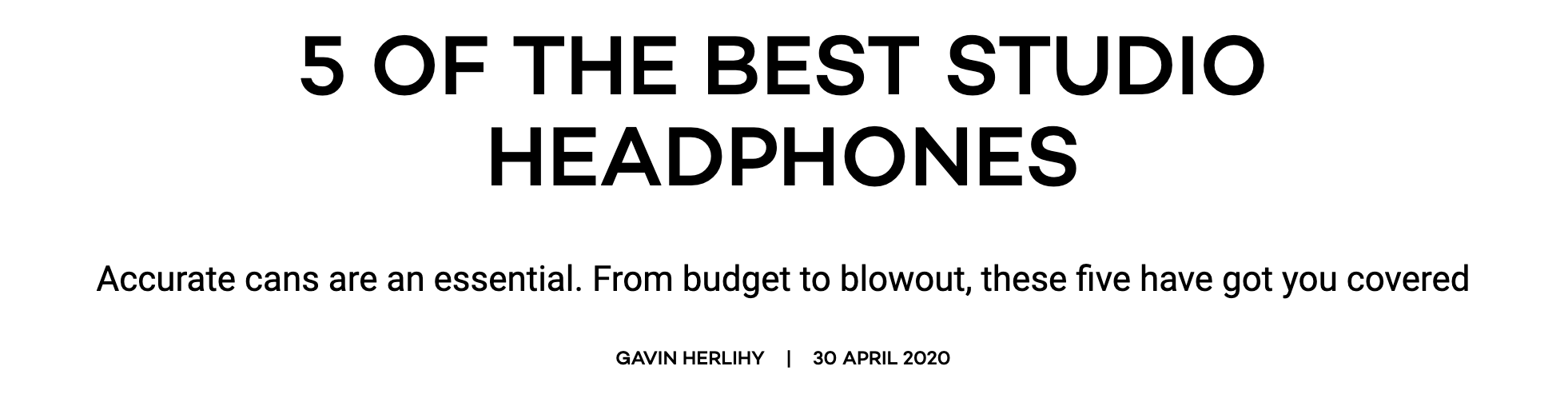 MixMag Names LCD-1 As Top Studio Headphone