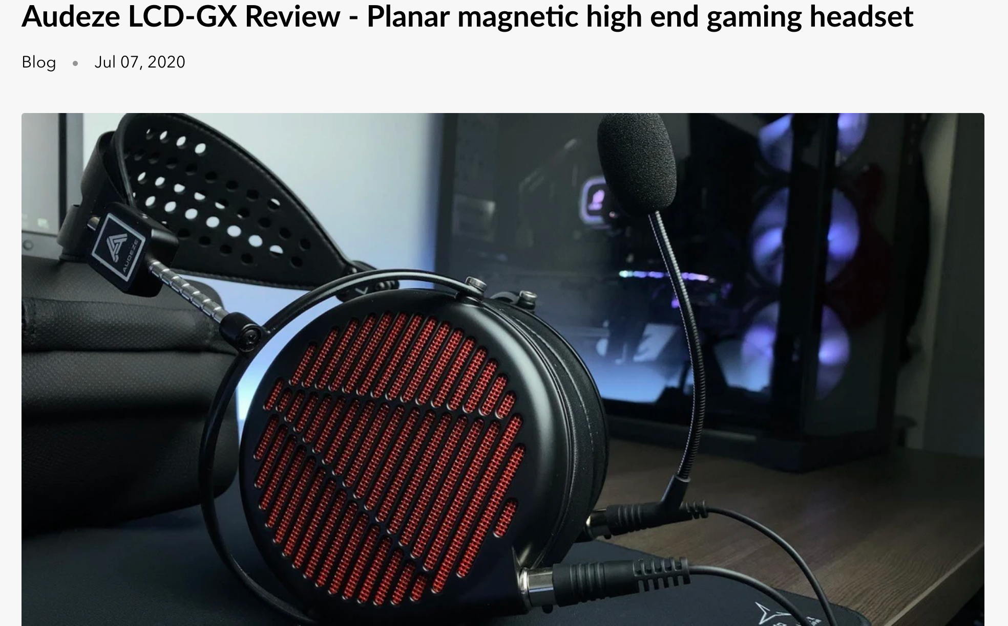 Headphones.com Reviews The Audeze LCD-GX