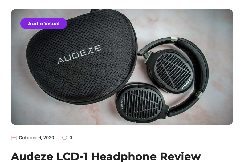 TechNuovo Reviews the Audeze LCD-1