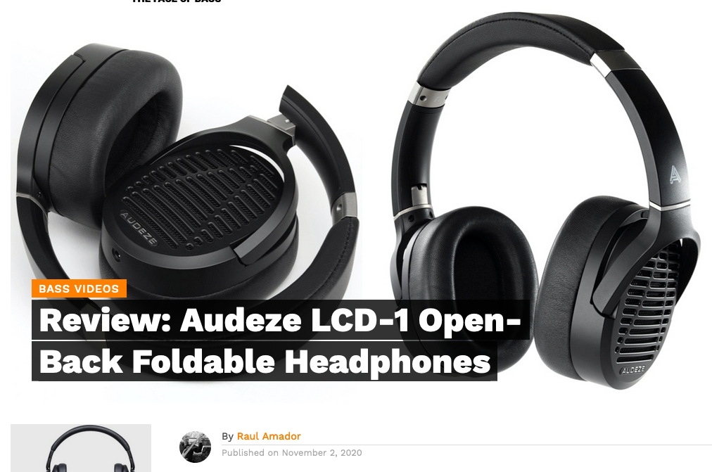 Bass Musician Mag Reviews the Audeze LCD-1