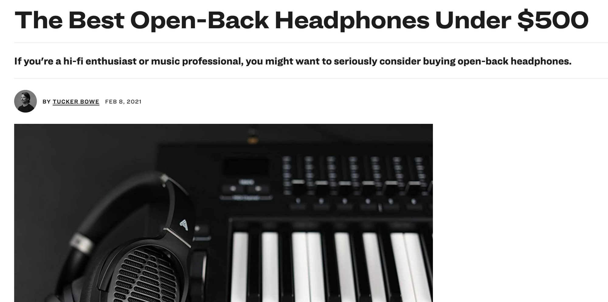 Audeze LCD-1 Makes Gear Patrol's List of Best Open Back Headphones Sub $500
