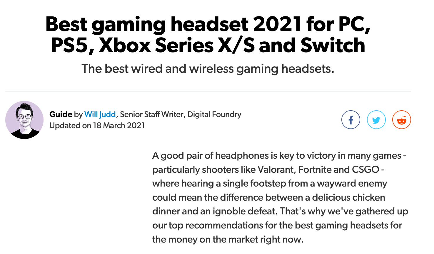 Audeze Penrose Named Best Premium Gaming Headset by Eurogamer